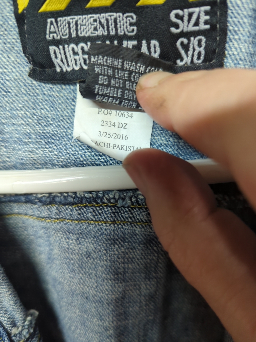 Girls' Racing Patch Denim Jacket - Blue - Picture 6 of 6